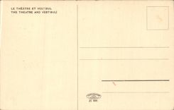 Germany - Deutschland - Theater und Vestibul- CPA