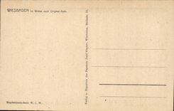 Germany - Deutschland - Wiesbaden - im Original Winter Ruin CPA