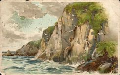 Arts - tableaux - The Milton Series - The Cliffs - Seagulls - The Sea - CPA 