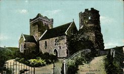 England - England - Kent - Dover - Church and Pharos - CPA 6