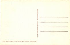 Nimes - Garten des Brunnens Nymphee CPA