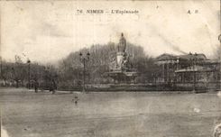 Nimes - Esplanade CPA