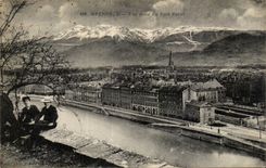 Grenoble - Seen from of Fort Plane CPA