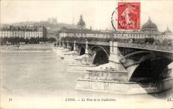 CPA Lyon the bridge of Guillotiere