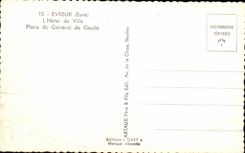 CPSM Evreux the town hall Places General de Gaulle