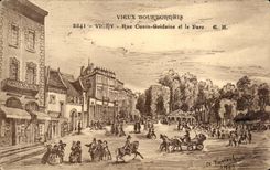 Vichy - Vieux Bourbonnais - Rue Cunin Gridaine et le Parc - CPA 