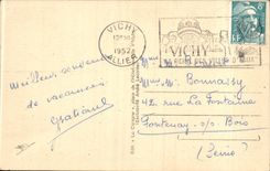 Vichy - Le Casino - Vu de Cote - CPA 