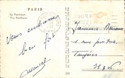 Paris - 5 - the Pantheon - CPA