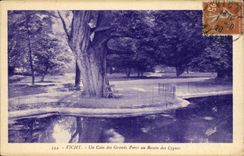 CPA Vichy Un coin des grands parcs au bassin des cygnes