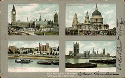 England - England - London - Souvenir - Cards Furnace in Minature - CPA