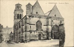 Pierrefonds - Front der Kirche - CPA