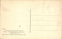 Reims - Ruins of the Great War - the Cathedral - CPA