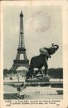 Paris - 7 - Eiffel Tower - Eiffel Tower - elephant - CPA