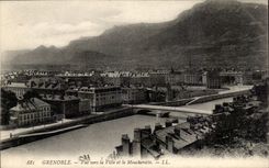Grenoble - Sight towards the City and Mouchrotte - CPA