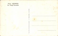 Lourdes - the Couronnee Virgin - CPA
