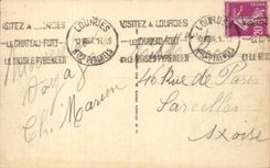 Lourdes - the Basilica - CPA