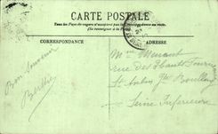 Lourdes - the Procession with the Esplanade - CPA