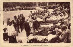 Lourdes - the Blessing of the Patients - CPA