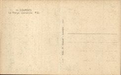 Lourdes - the Couronnee Virgin - CPA