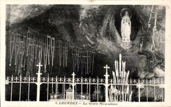 Lourdes - the Miraculous Cave - CPA