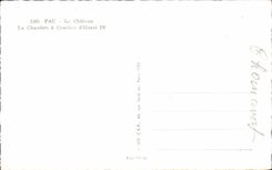 Pau - das Schloss - Raum hat Coucher von Henri IV - CPA