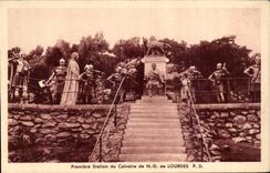 Lourdes - the Martyrdom - I Re Station - CPA