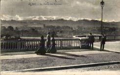 Pau - die Kette der Pyrenees - CPA