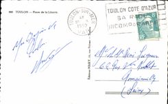 CPSM Toulon Places freedom