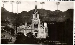 CPSM Gex the church and the collar of the Sickle