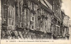 CPA Lisieux Landsitz des Salamander (Detail der Skulpturen)