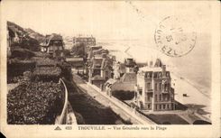 CPA Trouville Queen of the beaches View towards the beach