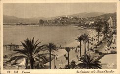 CPA Cannes the small cross and the Mount Knight