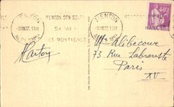 CPA Cannes the small cross and the Mount Knight