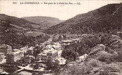 CPA das bourboule gesehen vom Felsen der Feen