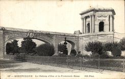 CPA Montpellier Le chateau d'eau et la promenade basse