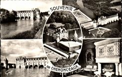 CPSM Souvenir de Chenonceaux
