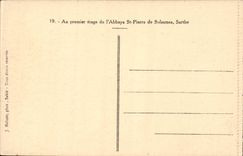 CPA On the first floor of the abbey St hones of Solesmes