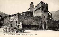 CPA Luz Saint Saver Church of the templiers