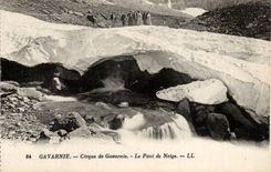 CPA Gavarnie Circus of Gavarnie the bridge of snow