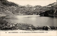 CPA die Pyrenees der See Escoubous und Gletscher von Neouvielle