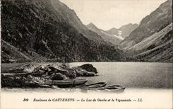 CPA Umlagerungen von Cauterets der See von gaube und von vignemale