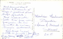 CPSM TRoyes Church of the madeleine