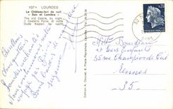 CPSM Lourdes the castle of night