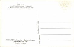 CPSM Kucharski Ecole polonaise Portrait de Louis XVII VErsailles