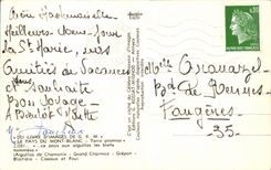 CPSM country of the Mount Blanc