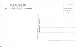 CPSM Saint RAPHAEL-rote Felsen in Trayas