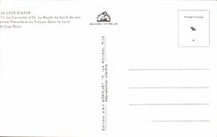 CPSM the gold cornice the road at the edge of the sea between Theoulas and Trayas