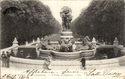 CPA Paris Luxembourg the fountain of Carpeaux