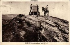 CPA Summit of Sancy ass donkey Auvergne