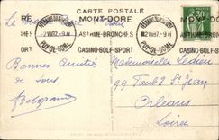 CPA Summit of Sancy ass donkey Auvergne